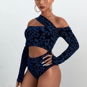 Off the shoulder cutout bodysuit